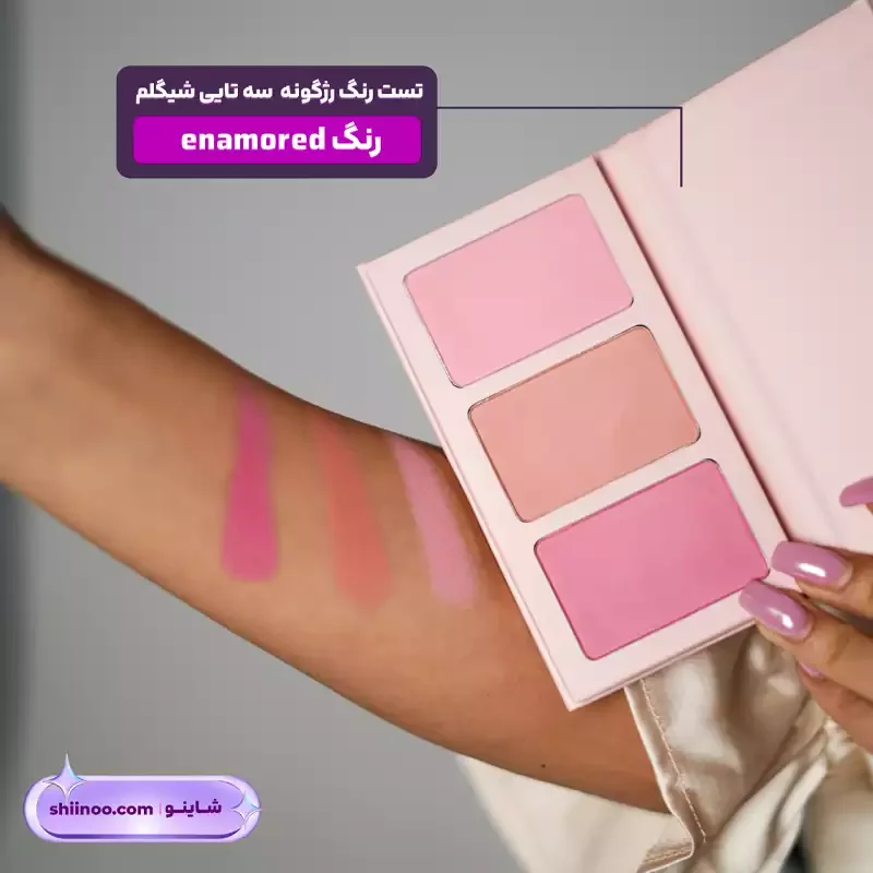 تست رژگونه 3 تایی شیگلم