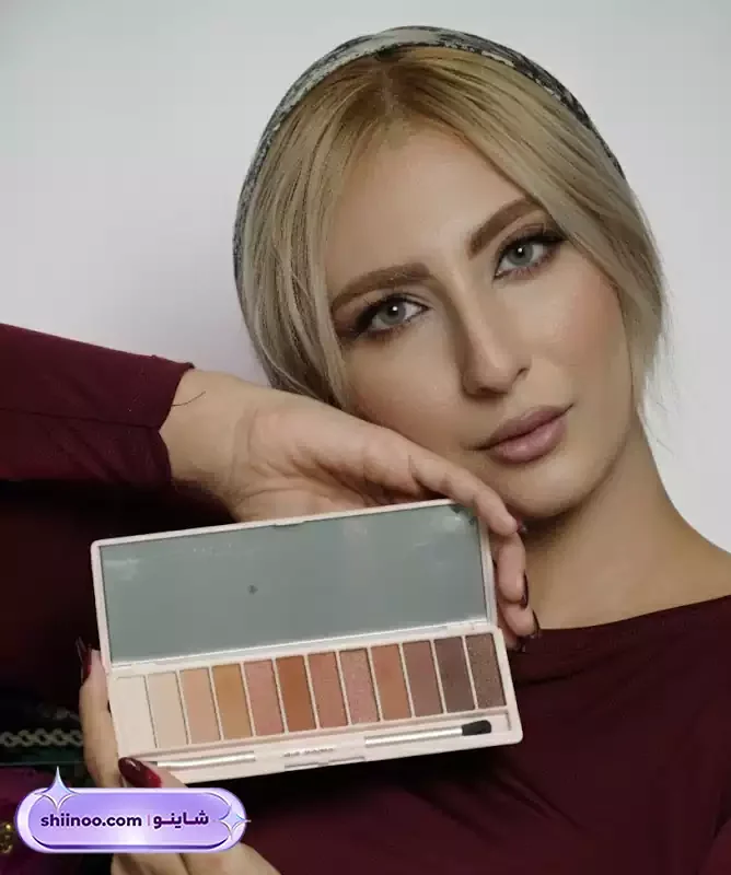 میکاپ با سایه 12 رنگ شیگلم