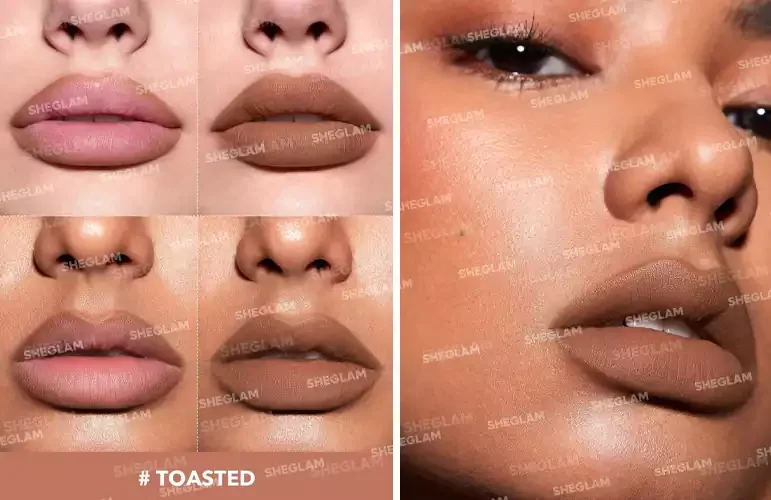 خط لب شیگلم رنگ Toasted