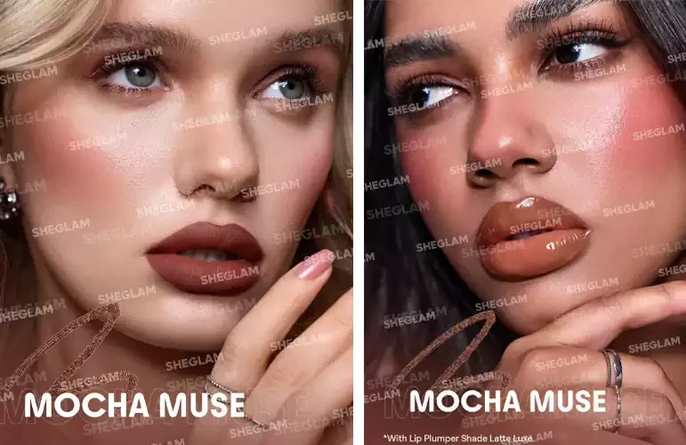 خط لب قهوه‌ای موکای غلیظ شیگلم رنگ Mocha Muse