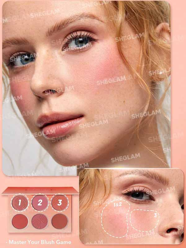 رژگونه زدن با پالت رژگونه شیگلم