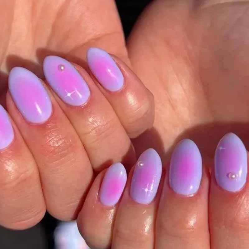 طراحی ناخن کروم شفق