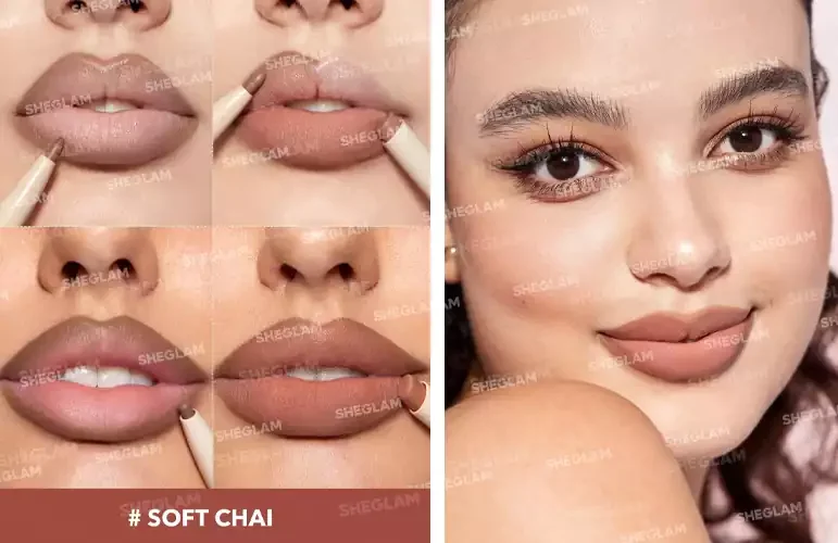 خط لب شیگلم رنگ Soft Chai