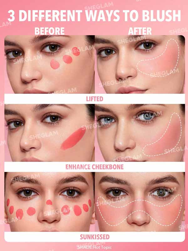 رژگونه زدن با رژگونه مایع شیگلم