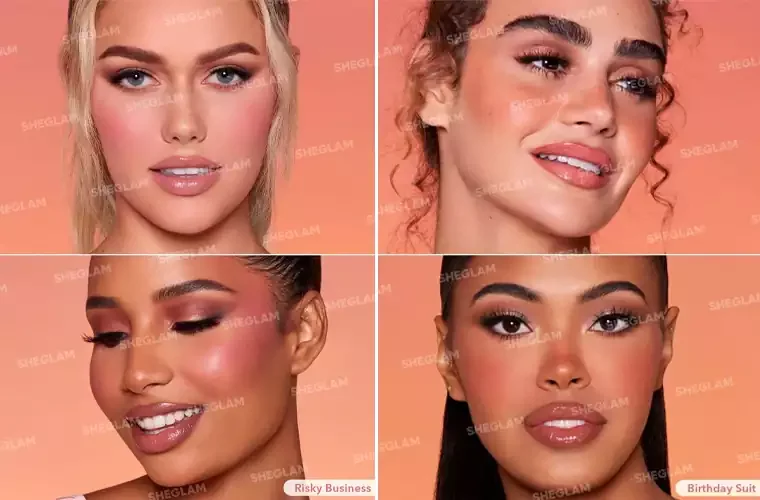 رژگونه پوست برنز شده