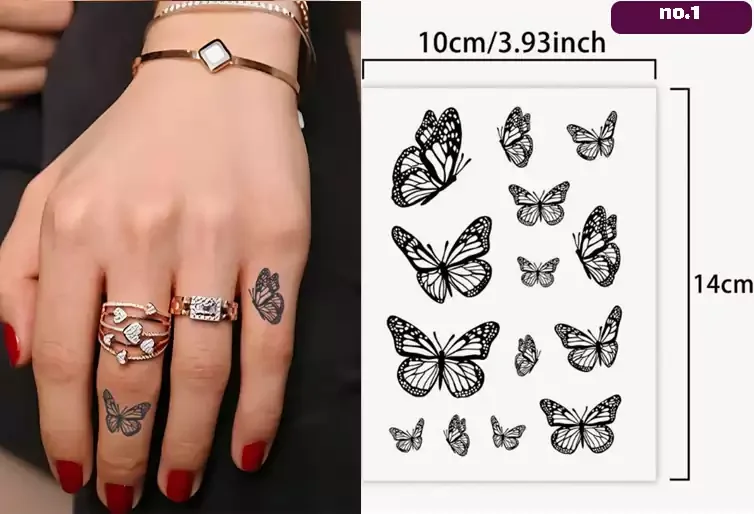 تتو موقت پروانه ریز