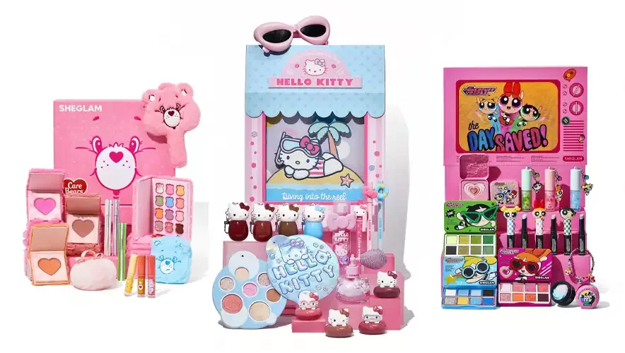 ست آرایشی صورتی