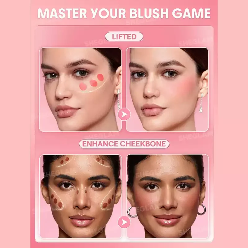 نحوه زدن رژگونه مایه شاین شیگلم