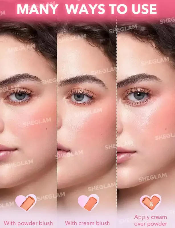 نحوه استفاده رژگونه پودری و کرمی شیگلم