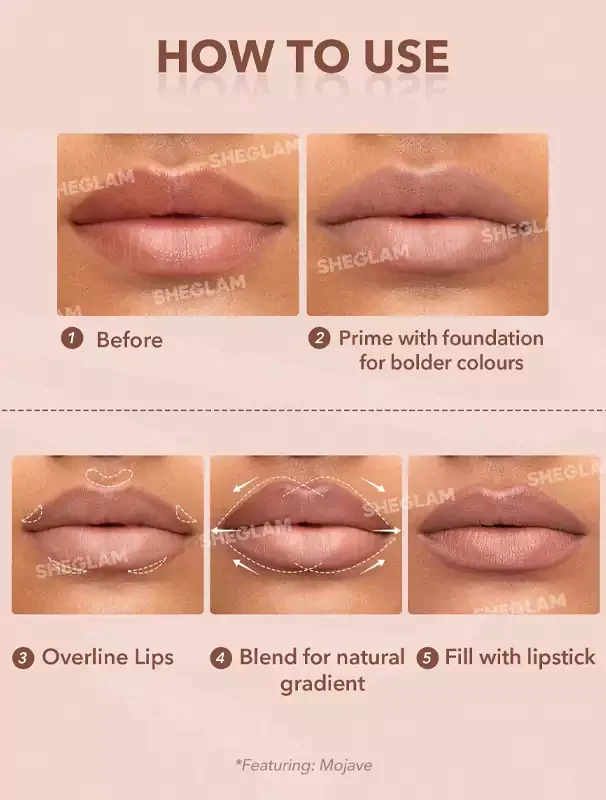 نحوه استفاده خط لب so lippy