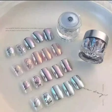 کروم الماسی طراحی ناخن