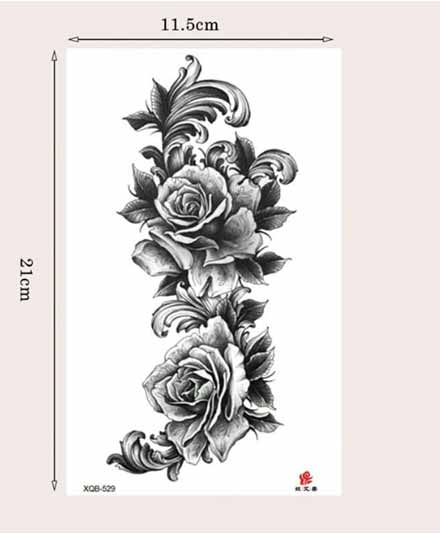 تتو موقت طرح Realistic Flora